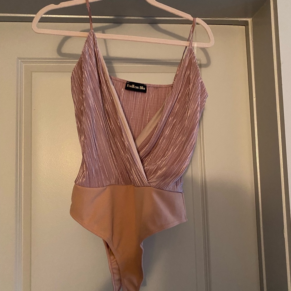 Metallic Pink Bodysuit